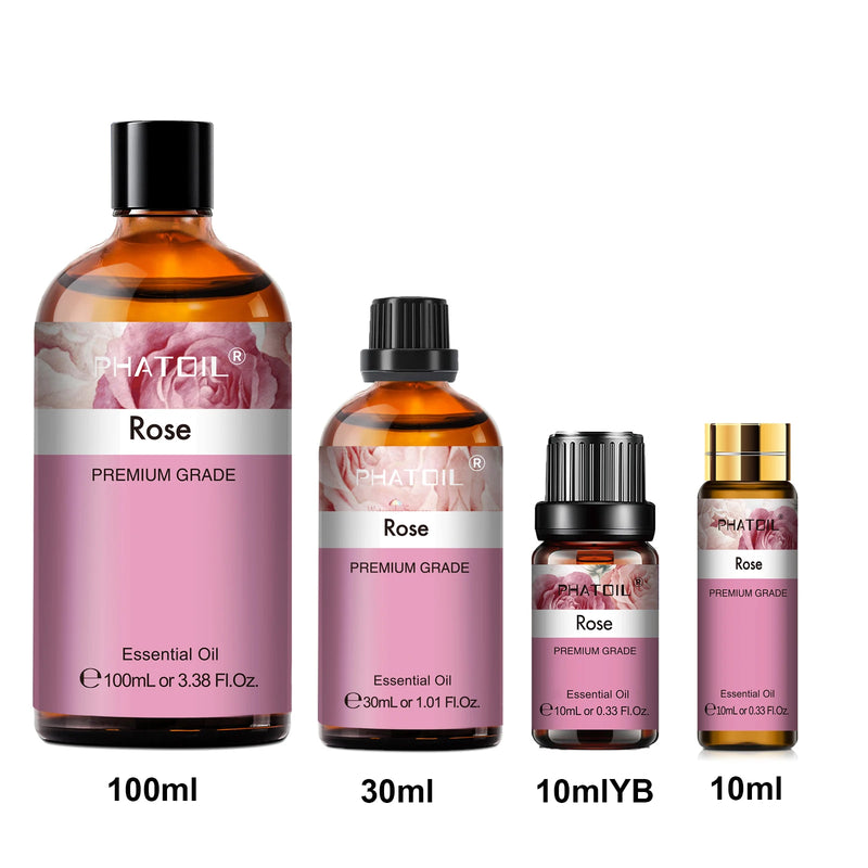 PHATOIL 1PCS Vanilla Peppermint Bergamot Eucalyptus Essential Oil 10ml/30ml/100ml Natural Plant Aromatherapy Essential Oils