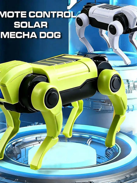 Cartoon DIY Assembly Dog Rc Robot Remote Control Mechanical Toy Science Teaching Assembling Model Electric Toys Kids Gifts