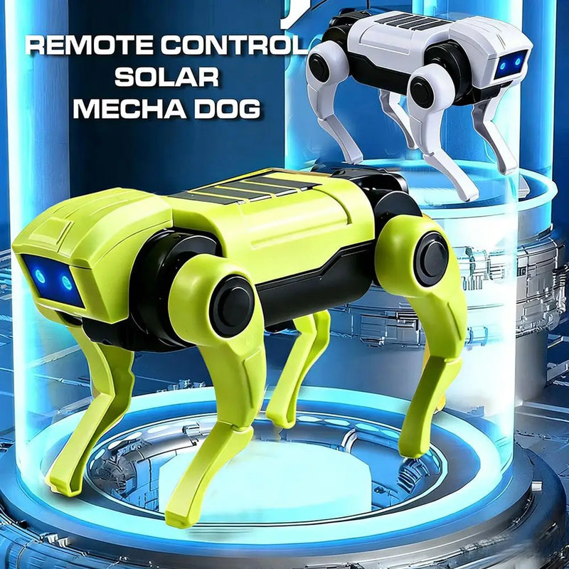 Cartoon DIY Assembly Dog Rc Robot Remote Control Mechanical Toy Science Teaching Assembling Model Electric Toys Kids Gifts