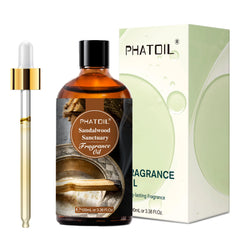 PHATOIL 100ml Oud Warmth Fragrance Oil For Diffuser Aromatherapy White Santa Teakwood Vanilla Amber Japanese Magnolia Aroma Oils