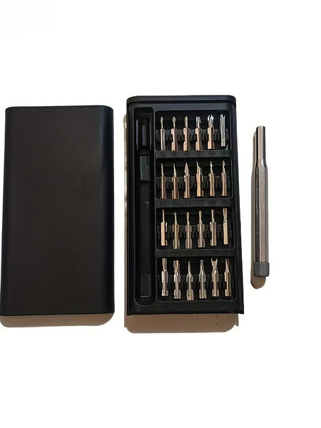 25 in 1 mini screwdriver set, flat head and cross shaped small screwdrivers, suitable for electronic products