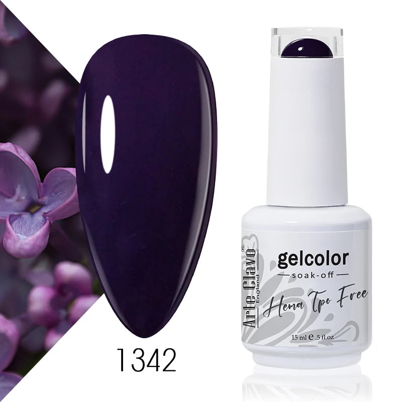 Arte Clavo Rose Red Color Series 15ml Gel Nail Polish Hot Sale Long Lasting Soak Off Varnish Hybrid Nail Art Top Bsae Maincure