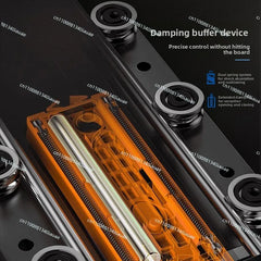 Invisible Damping Drawer Track for Jewelry Display Cabinet — Soft-Close Bottom-Mounted Slide