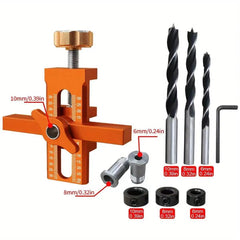 Cabinet Door Installation Jig — 2-in-1 Bidirectional Scale Drilling & Rebounding Positioning Tool, 3 Kit Options