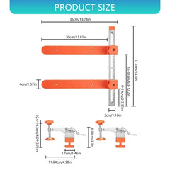 Drawer Slide Installation Jig — Adjustable Toggle Clamp Cabinet Hardware Jig with Scale Markings