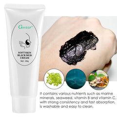 80g Black Mud Cream Face Mask for Skin Regeneration Facial Skin Care Deep Cleansing Carbon Laser Activated Nano Carbon Gel