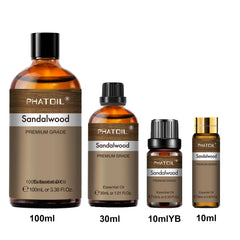 PHATOIL 1PCS Vanilla Peppermint Bergamot Eucalyptus Essential Oil 10ml/30ml/100ml Natural Plant Aromatherapy Essential Oils