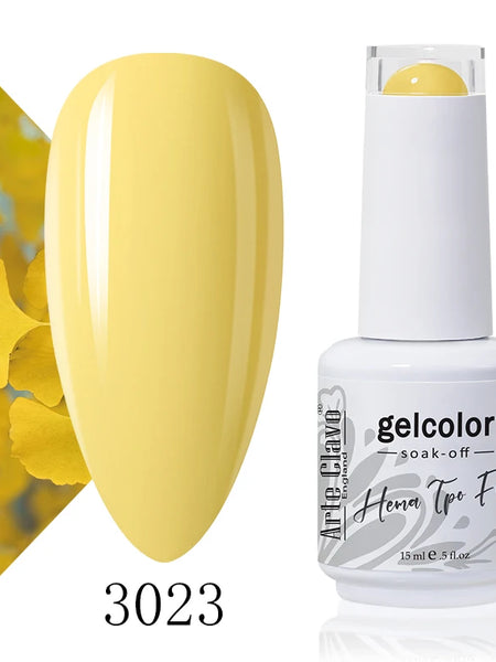 Arte Clavo Rose Red Color Series 15ml Gel Nail Polish Hot Sale Long Lasting Soak Off Varnish Hybrid Nail Art Top Bsae Maincure