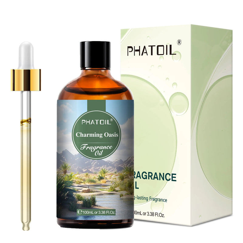 PHATOIL 100ml Oud Warmth Fragrance Oil For Diffuser Aromatherapy White Santa Teakwood Vanilla Amber Japanese Magnolia Aroma Oils