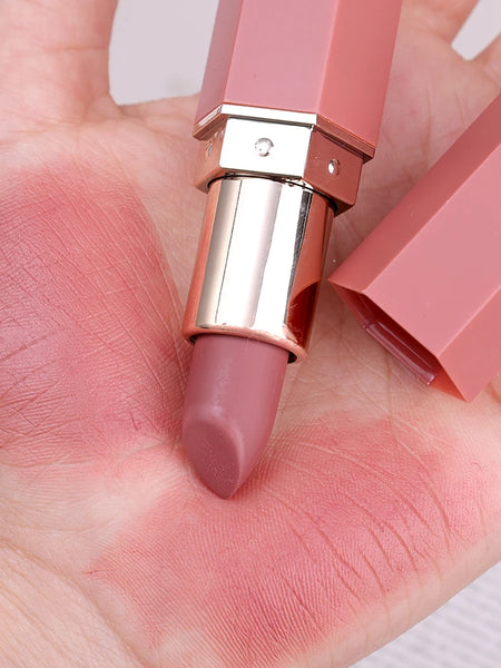 6colors Nude Velvet Lipsticks Waterproof Long Lasting Moisturize Lips Stick Not Fade Sexy Matte Lipstick Lip Gloss Women Makeup