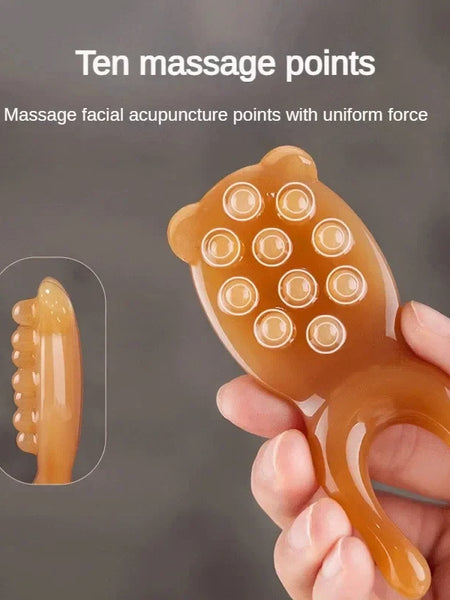 Skin Scraping Resin Guasha Massage Board Face Eye SPA Massager Plate For Neck Back Body Legs Hands Promote Blood Circulation