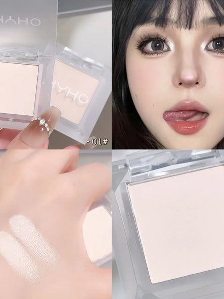 Monochrome Matte White Eyeshadow Makeup Waterproof Lasting Smoky Black Eye Makeup Natural Brighten Eyeshadow Highlighter Palette