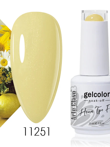 Arte Clavo Rose Red Color Series 15ml Gel Nail Polish Hot Sale Long Lasting Soak Off Varnish Hybrid Nail Art Top Bsae Maincure