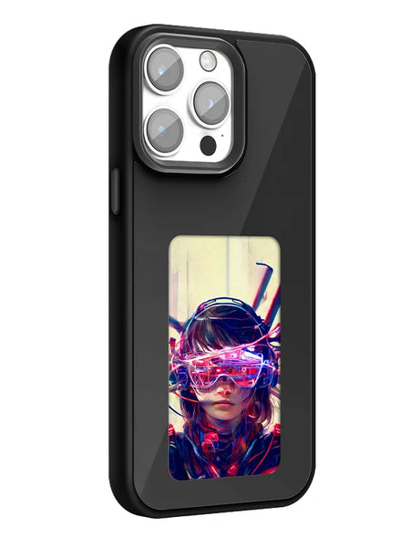 NFC 16promax iphone case E-ink screen four colors Image Transmission  For Iphone 15 14 13 Pro Max DIY Cases Battery Free