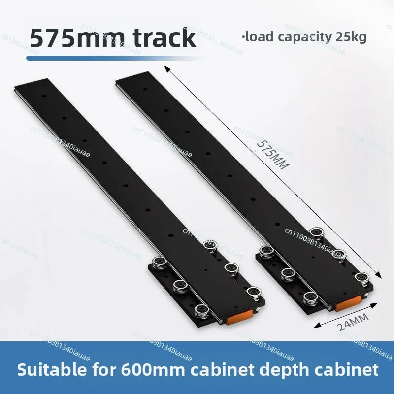 Invisible Damping Drawer Track for Jewelry Display Cabinet — Soft-Close Bottom-Mounted Slide
