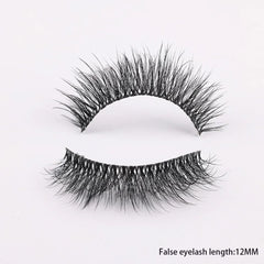 Clear Band Eyelashes Natural Fluffy 3D Mink Lashes D Curl  Volume Wispy False Eyelashes With Clear Band Soft  Reusable Lashes