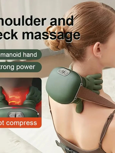 Neck Massager 2025  Electric Shoulder & Cervical Massage Deep Tissue Body Massager Almost Real Person Massager