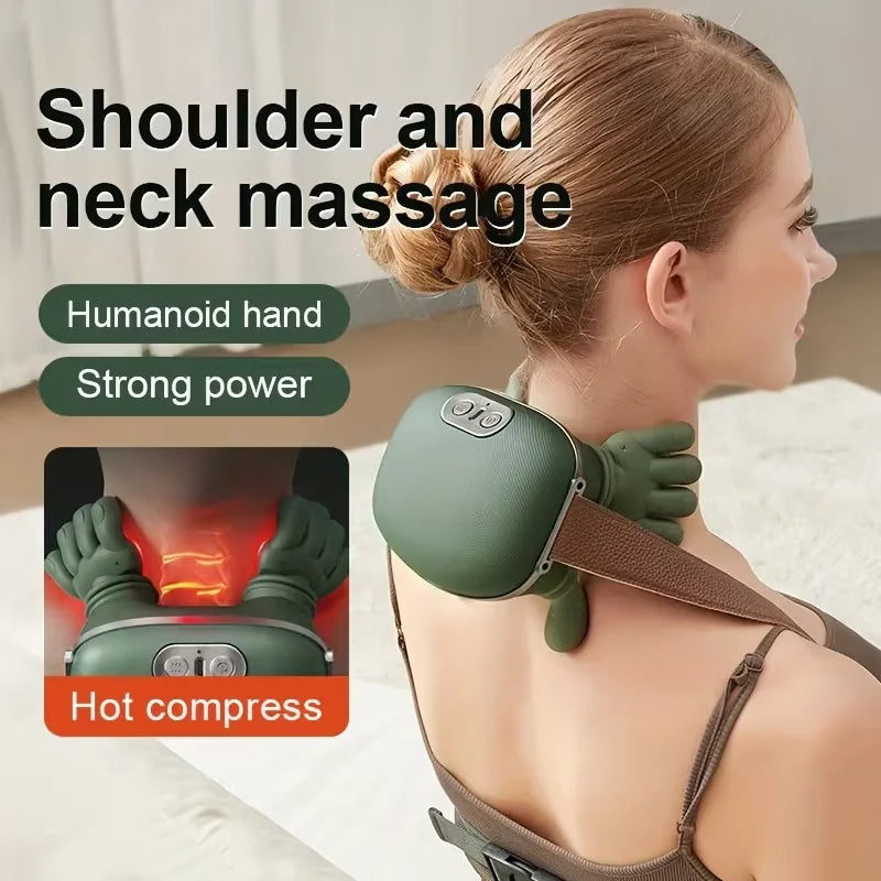 Neck Massager 2025  Electric Shoulder & Cervical Massage Deep Tissue Body Massager Almost Real Person Massager