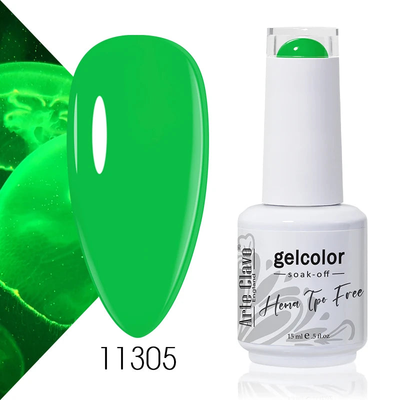 Arte Clavo Rose Red Color Series 15ml Gel Nail Polish Hot Sale Long Lasting Soak Off Varnish Hybrid Nail Art Top Bsae Maincure