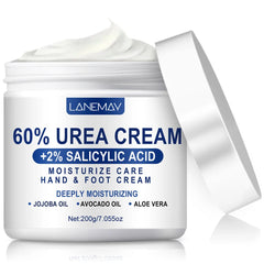 2PCS 60% Urea Cream for Hand & Foot, Suitable for Dry Hand & Foot，Moisturizing Cream Rich in Salicylic Acid and Glycerin