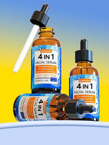 ENVISHA 4 In 1 Face Serum Hyaluronic Acid Niacinamide Vitamin Anti-Aging Anti-wrinkle Deep Moisturizing Firming Skin Care