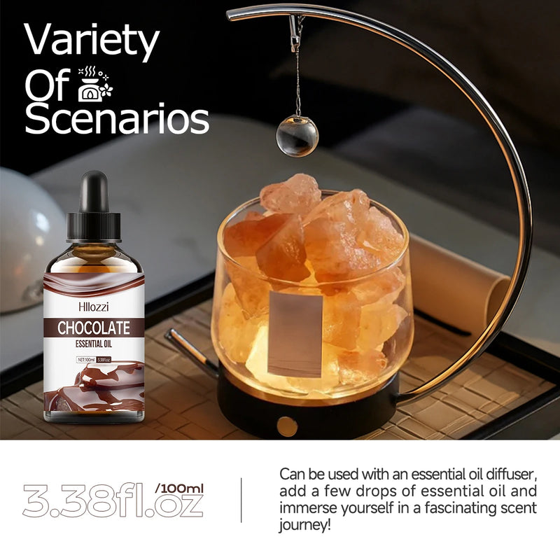 Chocolate essential oil is suitable for skin care, bath and aromatherapy diffusers and is suitable for all skin types.