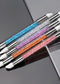 5pcs Pink Sculpture Dotting Pen Nail Art Silicone Brush Double-Head Carving Painting Modeling Sculpting Tool for Decal Embossing
