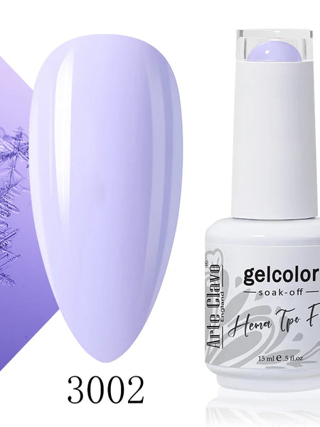 Arte Clavo Rose Red Color Series 15ml Gel Nail Polish Hot Sale Long Lasting Soak Off Varnish Hybrid Nail Art Top Bsae Maincure