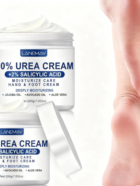 2PCS 60% Urea Cream for Hand & Foot, Suitable for Dry Hand & Foot，Moisturizing Cream Rich in Salicylic Acid and Glycerin