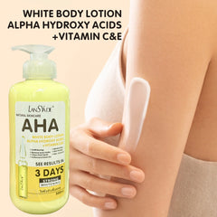 500ml Whitening Body Cream Hydroxy Acids Vitamin C&E Moisturizing Lightening Body Lotion Skin Care Remove Acne Marks