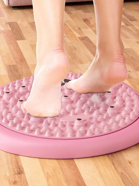 Intelligent Counting Foot Massager Turntable Massage Shiatsu Board Waist Twisting Disc Type-C Charging Magnetic Acupressure Mat