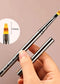 6/9/12/15/18mm Nail Art Liner Brush Metal Handle Painting Acrylic French Stripe Drawing Pen UV Gel Polish Nail Art Manicure Tool