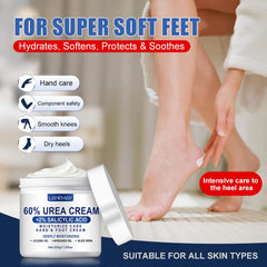 2PCS 60% Urea Cream for Hand & Foot, Suitable for Dry Hand & Foot，Moisturizing Cream Rich in Salicylic Acid and Glycerin
