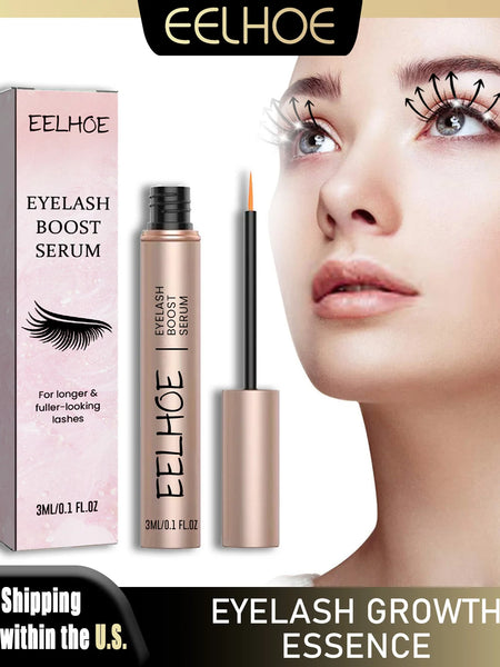EELHOE Eyelash Enhancer Serum Extension Lash Eyebrow Fast Growth Longer Fuller Thicker Natural Curling Lash Lifting Makeup