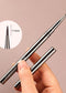 6/9/12/15/18mm Nail Art Liner Brush Metal Handle Painting Acrylic French Stripe Drawing Pen UV Gel Polish Nail Art Manicure Tool