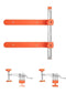 Drawer Slide Installation Jig — Adjustable Toggle Clamp Cabinet Hardware Jig with Scale Markings