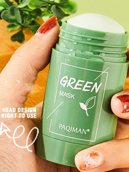 Green Tea Cleansing Stick Mask Face Clean Mask Shrink Pores Smoothing Skincare Moisturizing Deep Cleansing Mask Skin Care