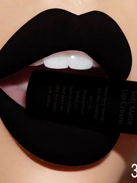 QIBEST Sexy Velvet Matte Lip Gloss Liquid Lipstick Lipgloss Beauty Red Nude Waterproof Long-lasting Lip Stain Makeup For Women