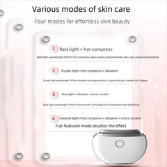 Face Skin Care Machine Electric Scraping Instrument Neck Face Lift EMS Micro Current Vibration Heating Household Beauty Device