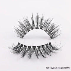Clear Band Eyelashes Natural Fluffy 3D Mink Lashes D Curl  Volume Wispy False Eyelashes With Clear Band Soft  Reusable Lashes