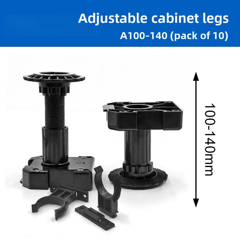 Byrne Cabinet Foot Leveling Tool Set — Adjustable Telescopic Wrench & Table Leg Support, 3 Sizes