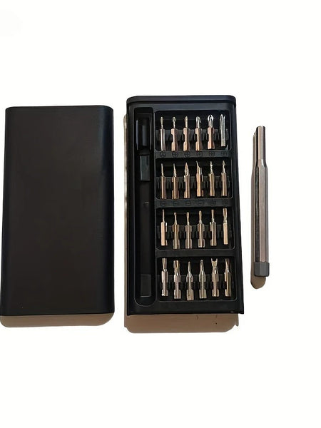 25 in 1 mini screwdriver set, flat head and cross shaped small screwdrivers, suitable for electronic products