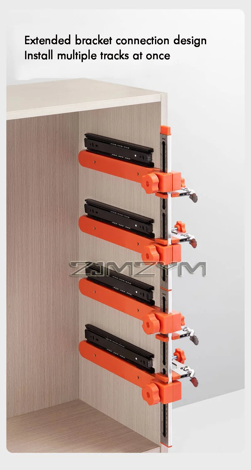 Drawer Slideway Track Installation Aid — Fast Retaining Clip Tool for Cupboard & Cabinet Drawer Fitting