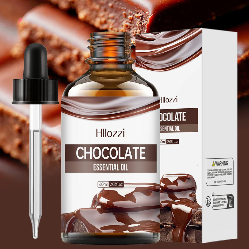 Chocolate essential oil is suitable for skin care, bath and aromatherapy diffusers and is suitable for all skin types.