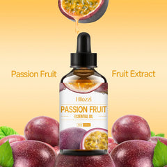 Hllozzi Passion Fruit Aromatherapy Essential Oil with Glass Dropper for Skin Care, Massage, Home Aromatherapy, and Cleansing