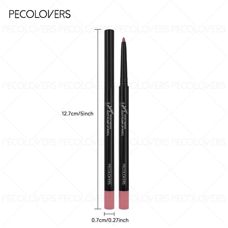 1PC Vibrant Colors Lipner Pen  Colorfast, Easy to Color, Waterproof, Lip Liner, Not Sticky, Lightness, Portable Travel Makeup