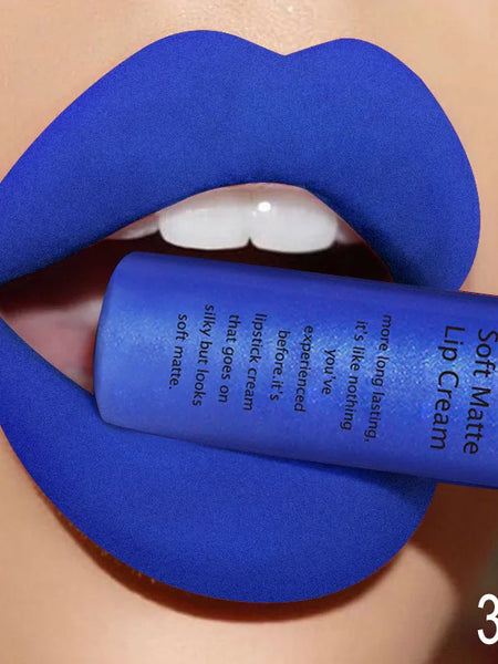 QIBEST Sexy Velvet Matte Lip Gloss Liquid Lipstick Lipgloss Beauty Red Nude Waterproof Long-lasting Lip Stain Makeup For Women