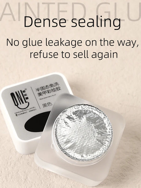 5ml Nail Art Painting UV Gel Polish Black White Colors 3D Flower Drawing Soak Off LED Paint Liner Cure Varnish Manicure Polish