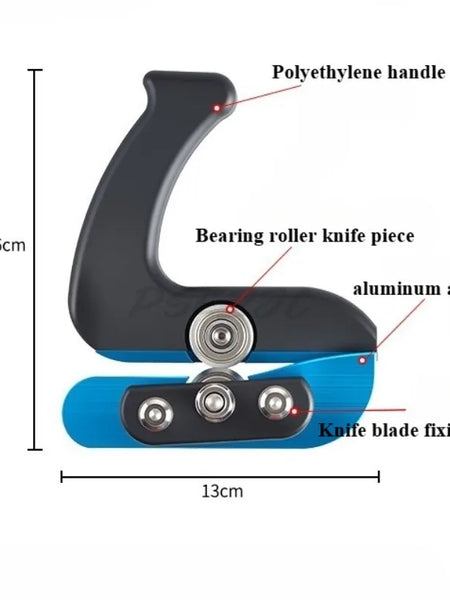 Woodworking Panel Cutter Wood Skin Hand Trimming Knife Straight Line Scraping Tool Trimming Tool