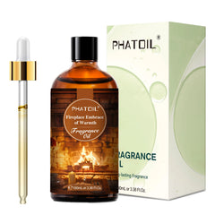 PHATOIL 100ml Oud Warmth Fragrance Oil For Diffuser Aromatherapy White Santa Teakwood Vanilla Amber Japanese Magnolia Aroma Oils